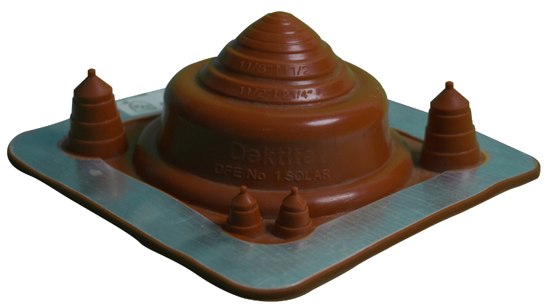Dektite silicone roof flashing for metal roof