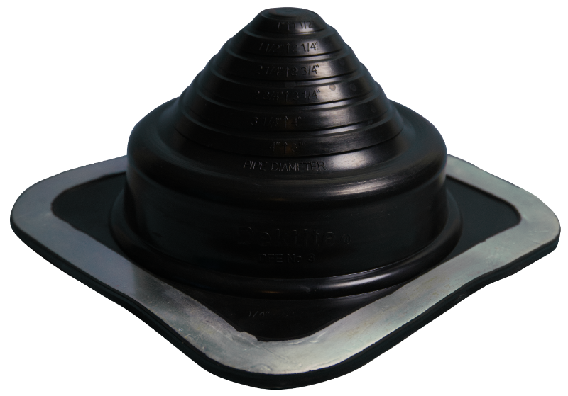 Dektite silicone roof flashing for metal roof